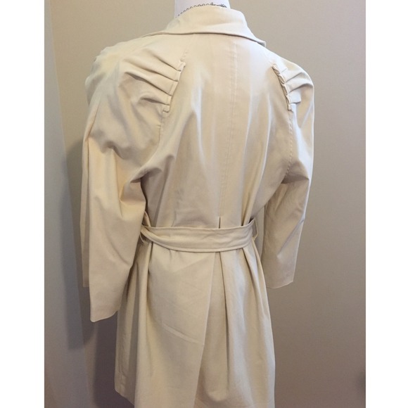 Mac & Jac Retro Cream Trench - Picture 4 of 4