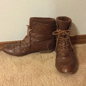 Brown ankle boots