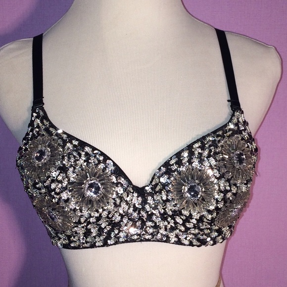 Silver Beaded Bras - Picture 4 of 4