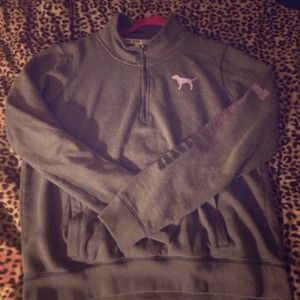 Super comfortable dark gray and purple love pink