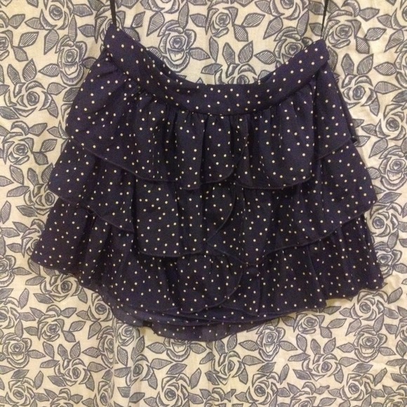 UO High Waist Ruffle Skirt