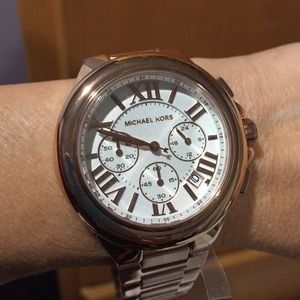 Additional pics of MK rose gold watch