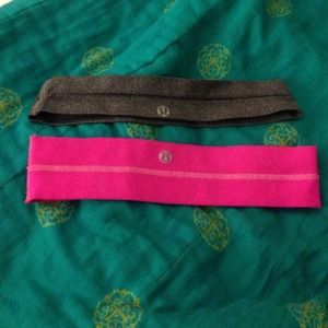 Hot pink and grey lulu headbands !