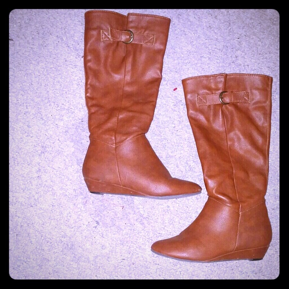 Below the Knee Charlotte Russe Cognac Boots size 7