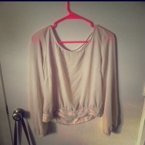 Cream peasant top from Nordstrom