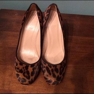 J.Crew Collection leopard print heels