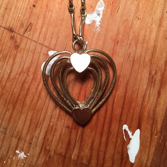 Golden heart necklace