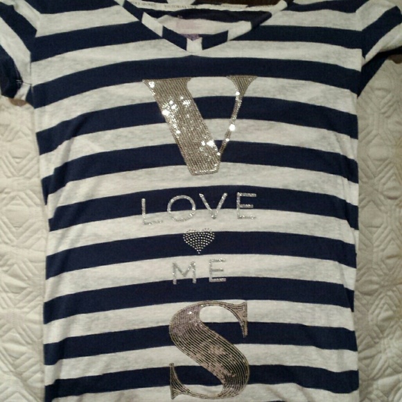 Victoria's Secret Tops - Victoria secret small tee  silver bling