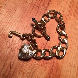Gold juicy couture bracelet