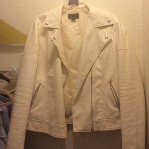 White Moto Jacket