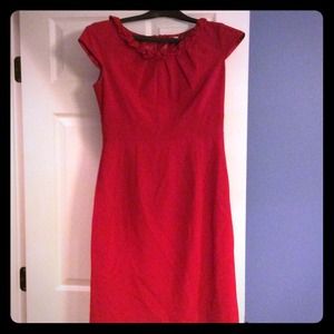 Red "power" Work Dress