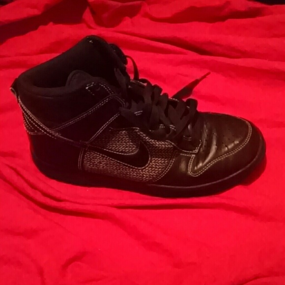 Black high top nikes