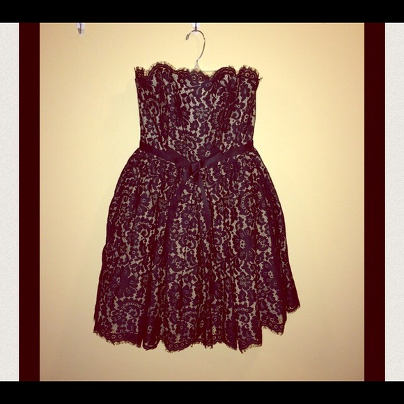 Robert Rodriguez Black and Nude Lace Dress - Picture 3 of 4
