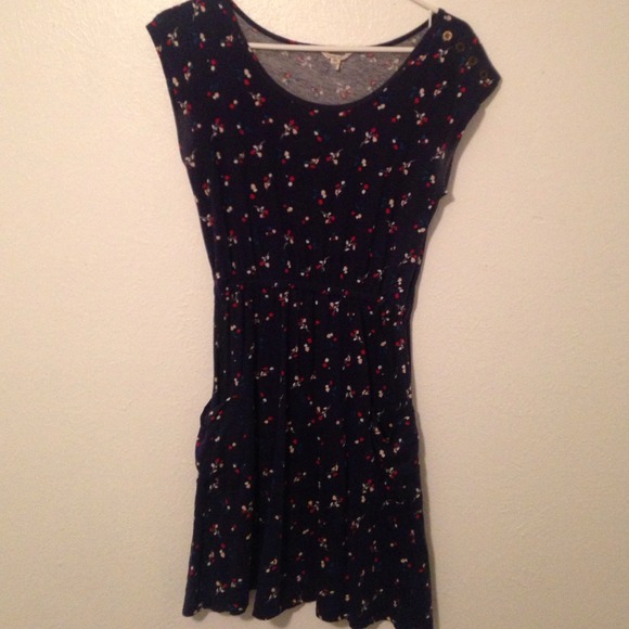 Forever 21 blue Floral dress - Picture 1 of 2