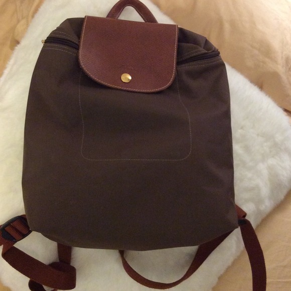Brown Longchamp Backpack