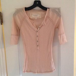 Abercrombie 3/4 Sleeve Henley Top