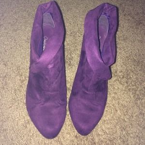 Purple boot heels