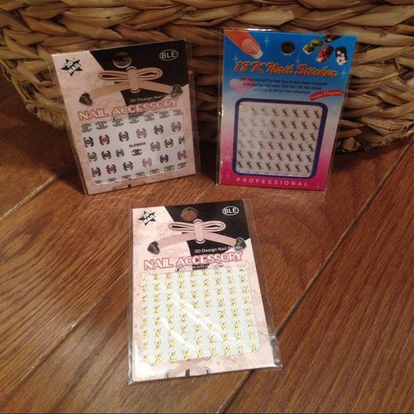 3 nail stickers