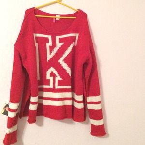 red H&M sweater
