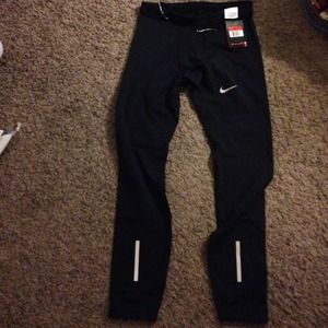 Nike Black Mens Running Tights NWT