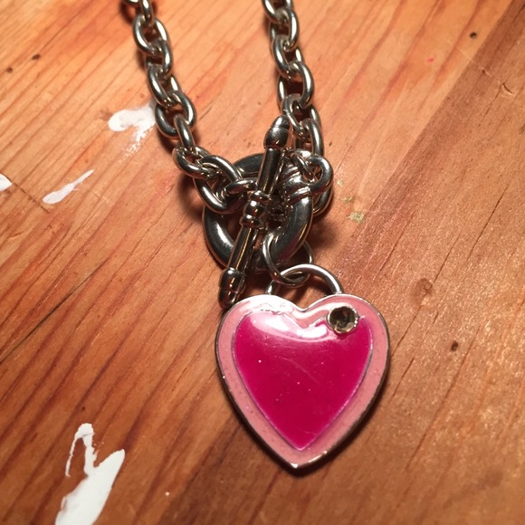 Pink heart chain