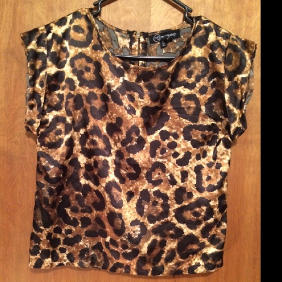 Silk Animal Print Top!