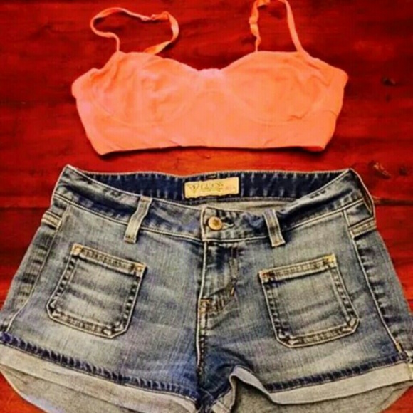 Guess top with guess shorts