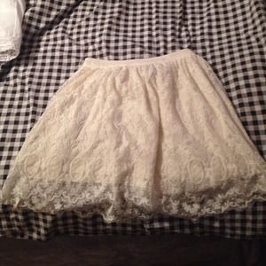 Ivory Lace Skirt