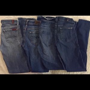 Bundle of Jeans.  7's, American Rag, London Jean