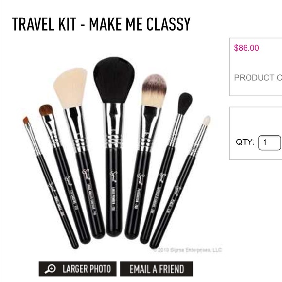 Sigma travel size make me classy brushes