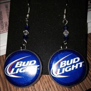 Bottles cap earrings