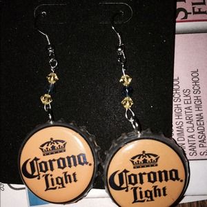 Bottle cap earrings