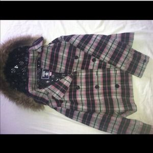 VS PINK PLAID PEACOAT!