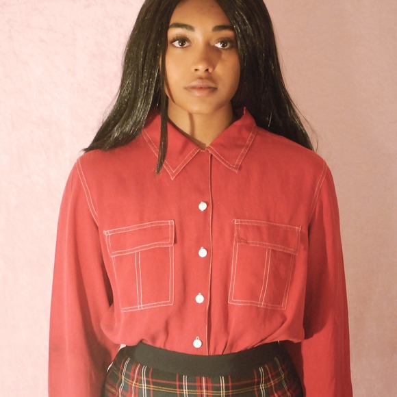 Vintage Western crop top