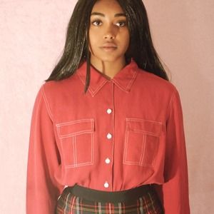 Vintage Western crop top