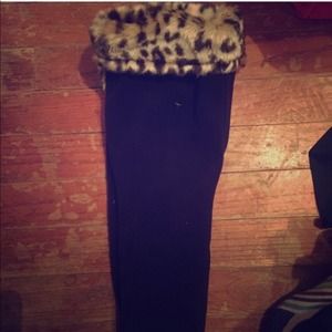 CHEETAH BOOT SOCKS!