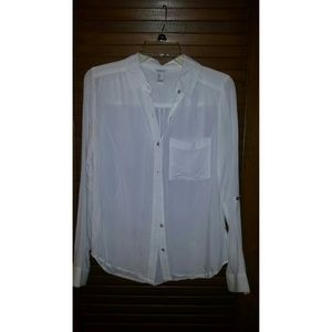 White button down