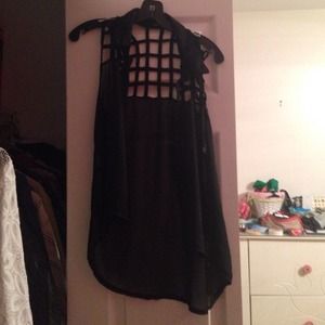 Sheer black tank