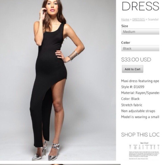Scandal 2.0 Maxi Side Slit Dress