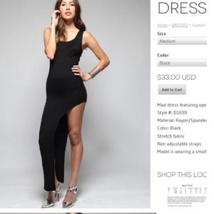 Scandal 2.0 Maxi Side Slit Dress