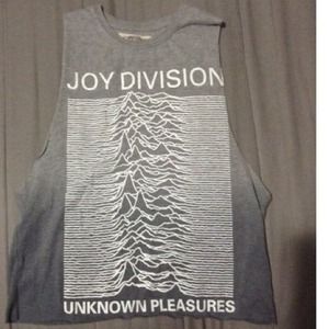 Vintage Joy Division Grey Gradient muscle tee