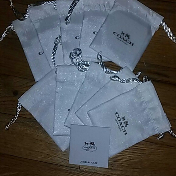 10 Mini Coach Satin Bags