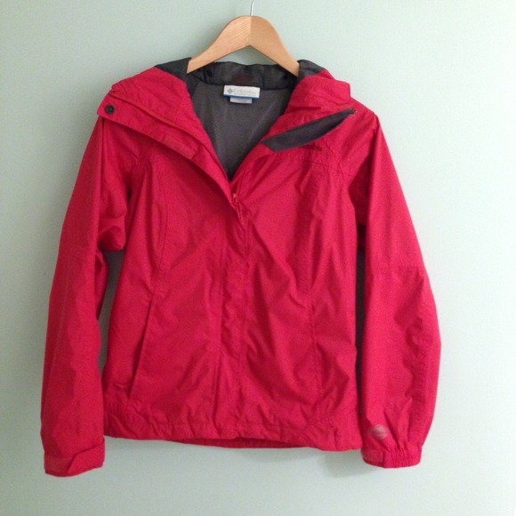 Cheery, Cute Raspberry Rain Jacket from Columbia!