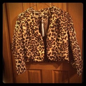 Cheetah/Leopard Print Blazer