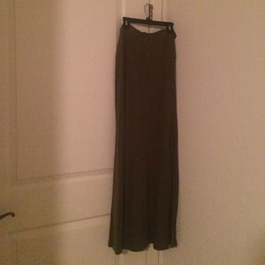 Olive Green Maxi Skirt