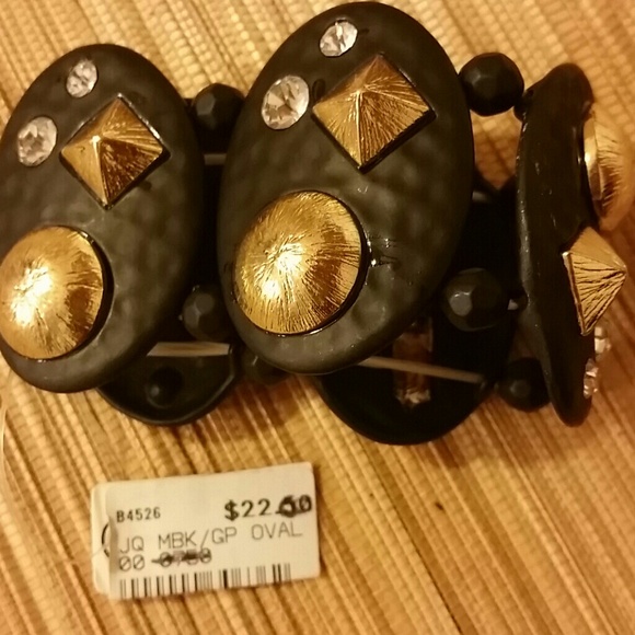 Bracelet black w/gold