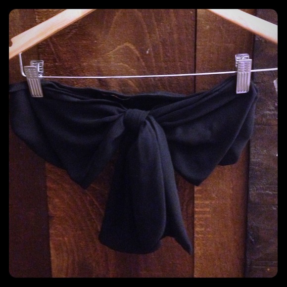 black bow bandeau