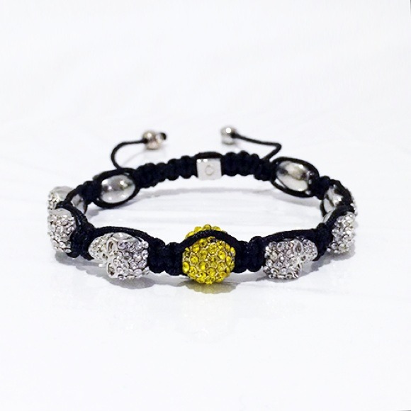 🚨SALE🚨 Crystal Skull Shambala Bracelet - Picture 1 of 4