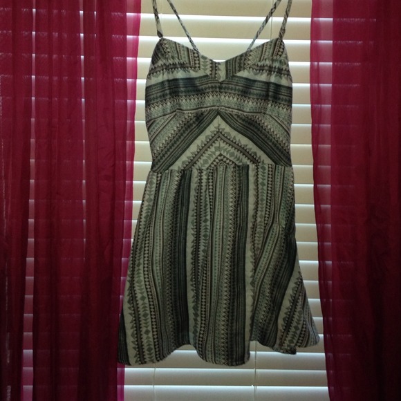 Blue and Gray Aztec Print Aeropostale Dress - Picture 1 of 4