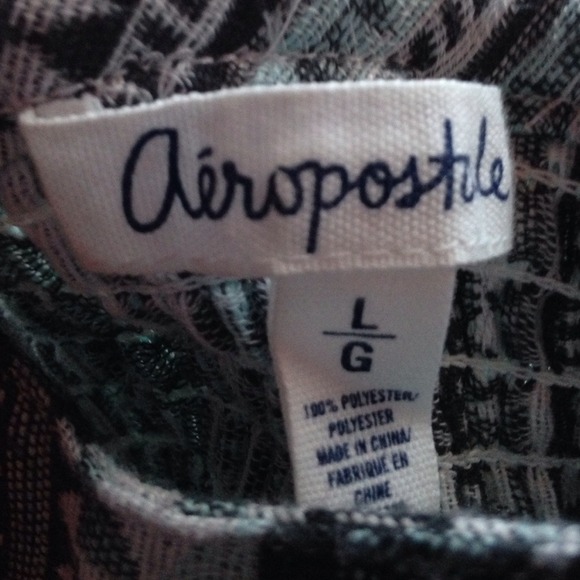 Blue and Gray Aztec Print Aeropostale Dress - Picture 4 of 4